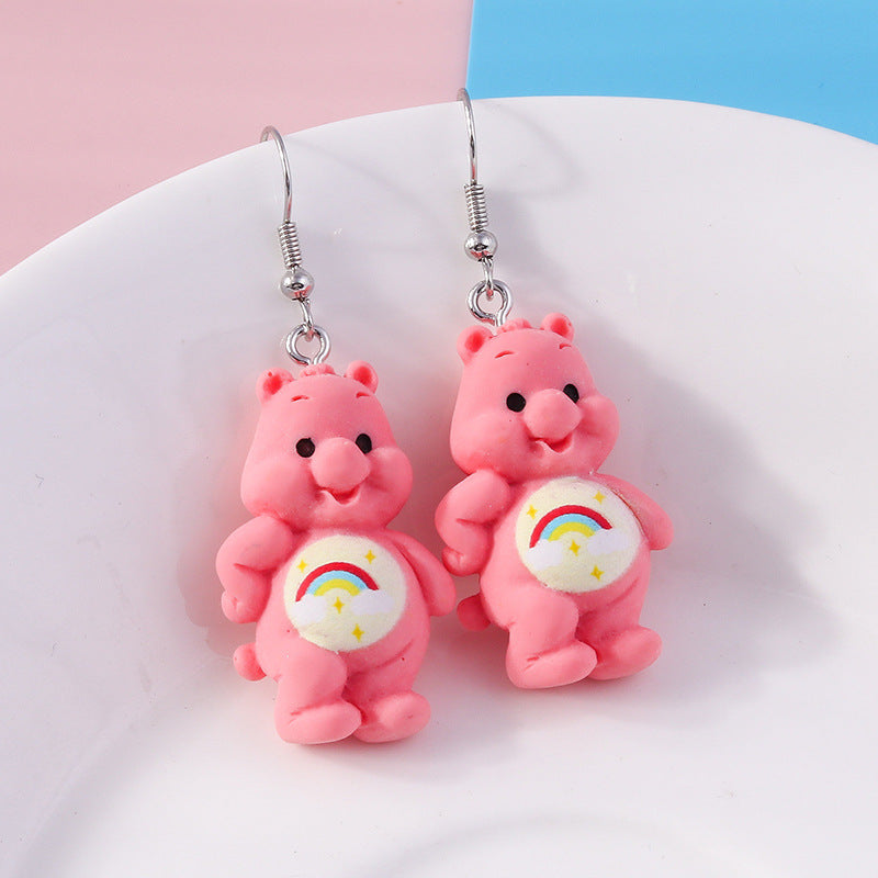 Alloy new cute little bear earrings MIC-YueS013