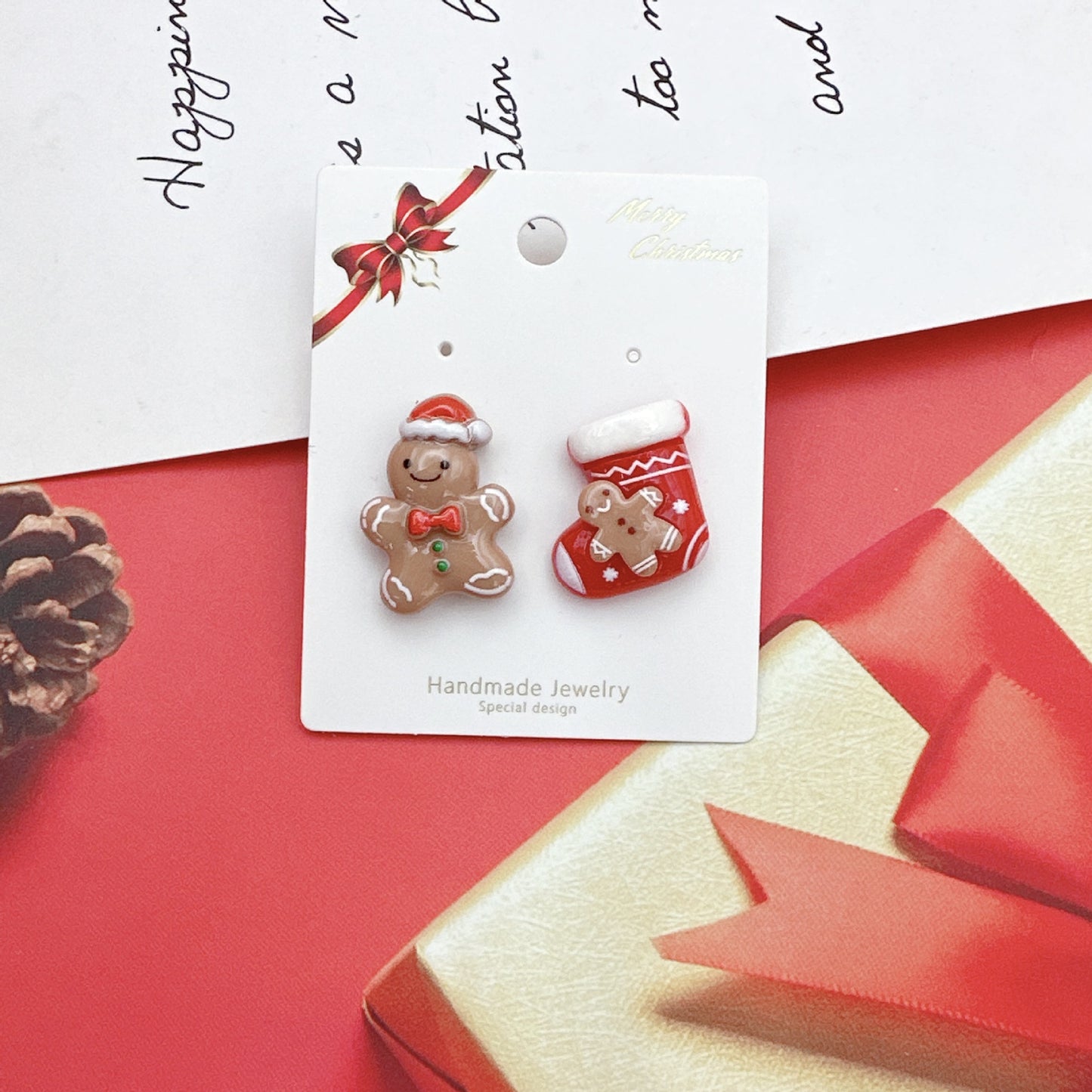 Alloy cartoon Christmas series earrings (Minimo de Compra 2) MYA-QiW006