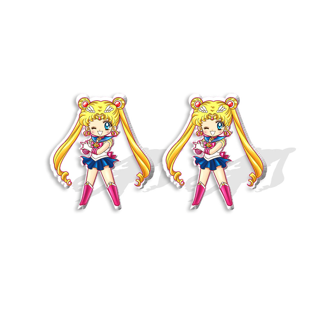 Alloy cartoon beautiful girl warrior earrings (Minimo de compra 5) MYA-XiangL083