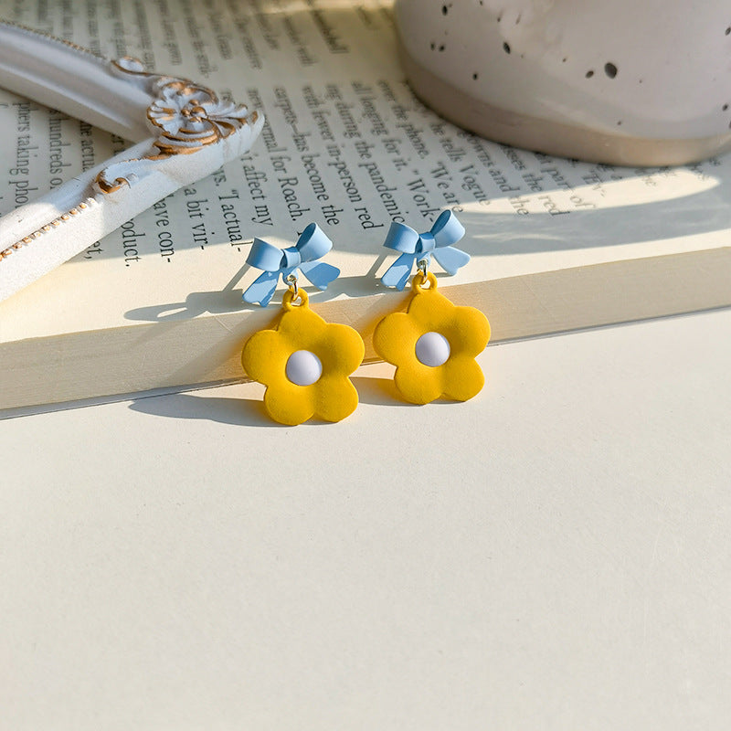 Alloy Candy Flower Earrings MIC-JiuY022