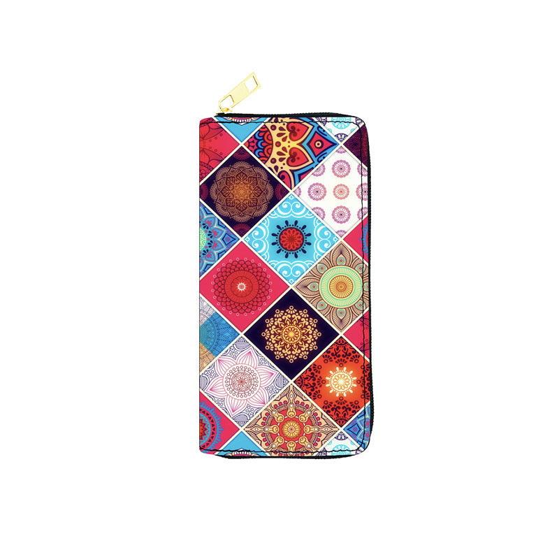 PU Colorful Ethnic Style Wallet (Minimo de compra 3) MIC-JiR041