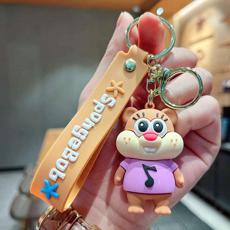 PVC cute sponge baby keychain MIC-XuanW015