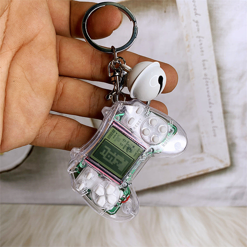 Retro Mini Tetris Handle Game Console Kids Gift Keychain DMF004