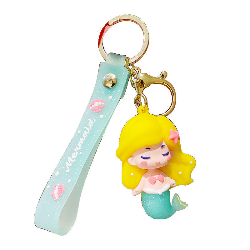 PVC cute mermaid keychain MIC-MLZ016