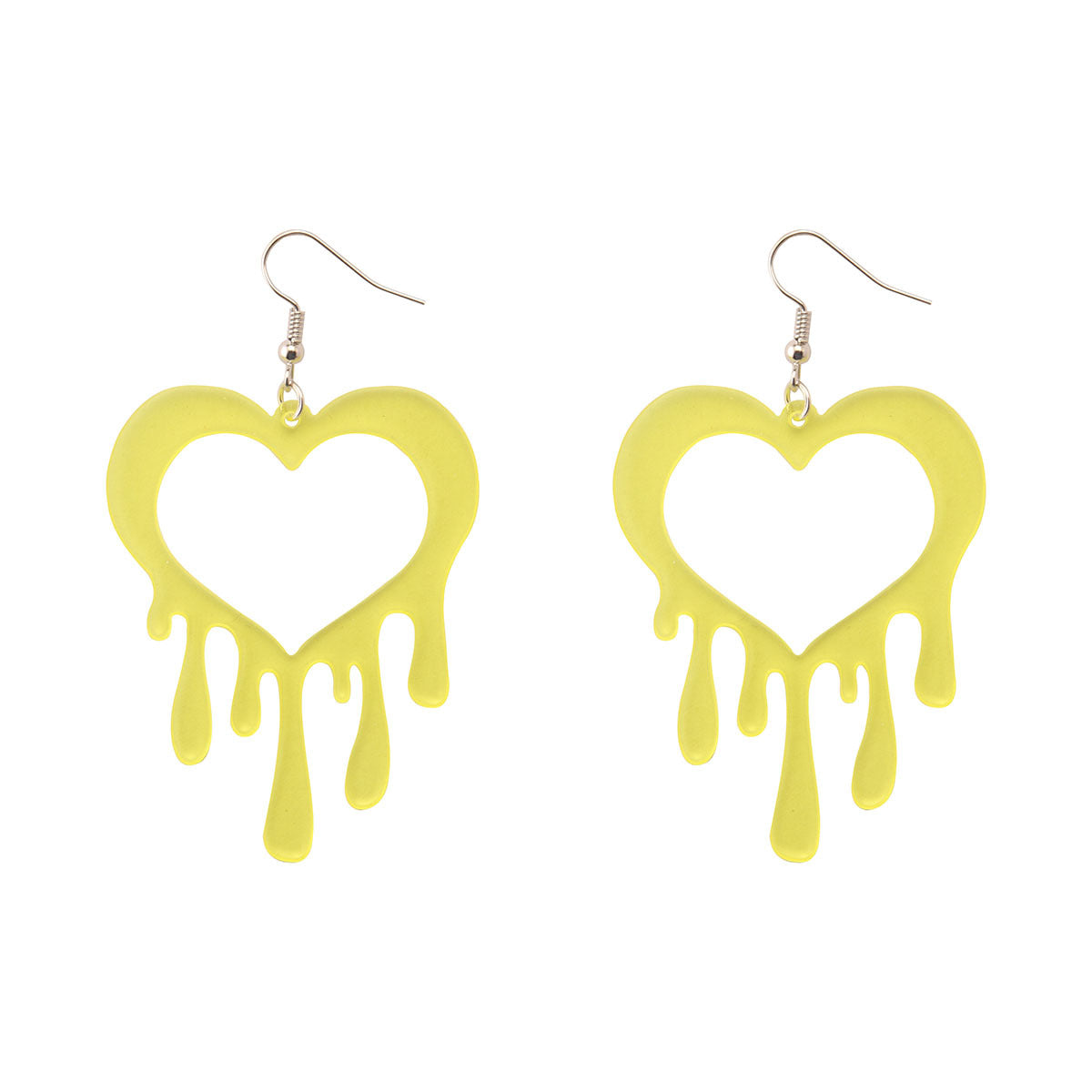 Alloy Colorful Love Earrings (Minimo de compra 2) MIC-ManT029