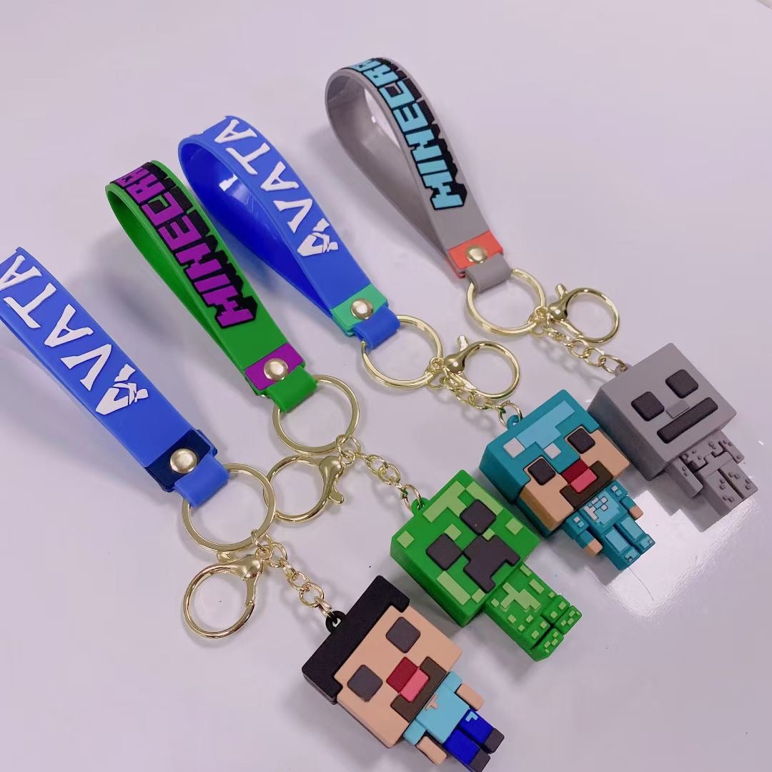 Keychains PVC Hardware Cartoon Cute Minecraft (M) Minimo de compra 2 MIC-YWYS004