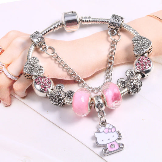 Alloy DIY Pandora Cartoon Bracelet MIC-LiY024