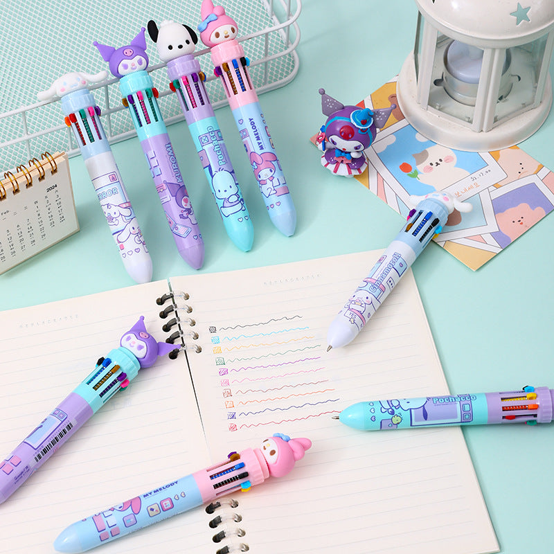 Plastic cute wacky press the neutral pen 24PCS MYA-YJN014