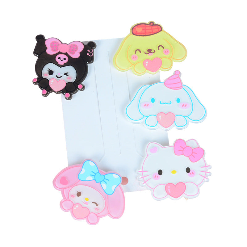 Acrylic cute cartoon hairpin Minimo de compra 3 MIC-LanX001