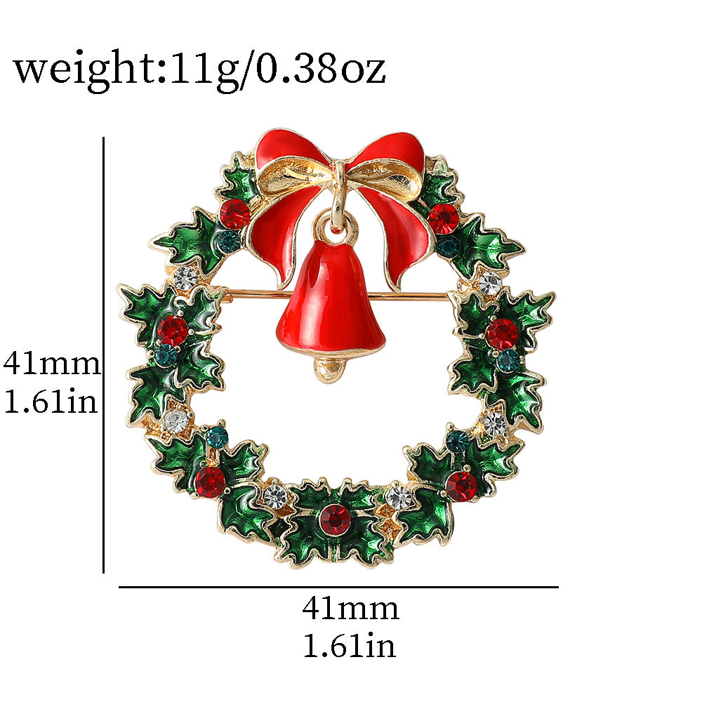 Alloy Christmas creative brooch (Minimo de Compra 2) MYA-HaoY007