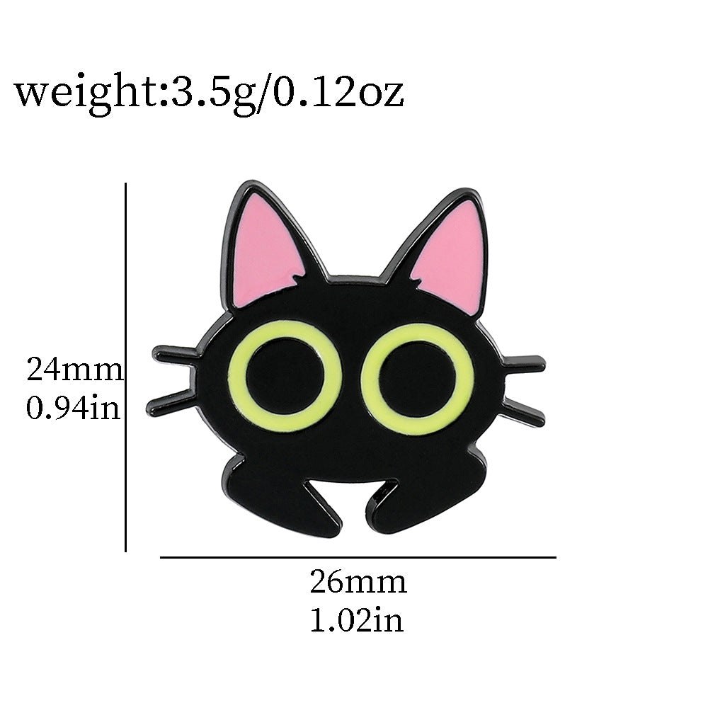 Alloy Halloween Cat Breast Needle (Minimo de Compra 2) MIC-ShengY043