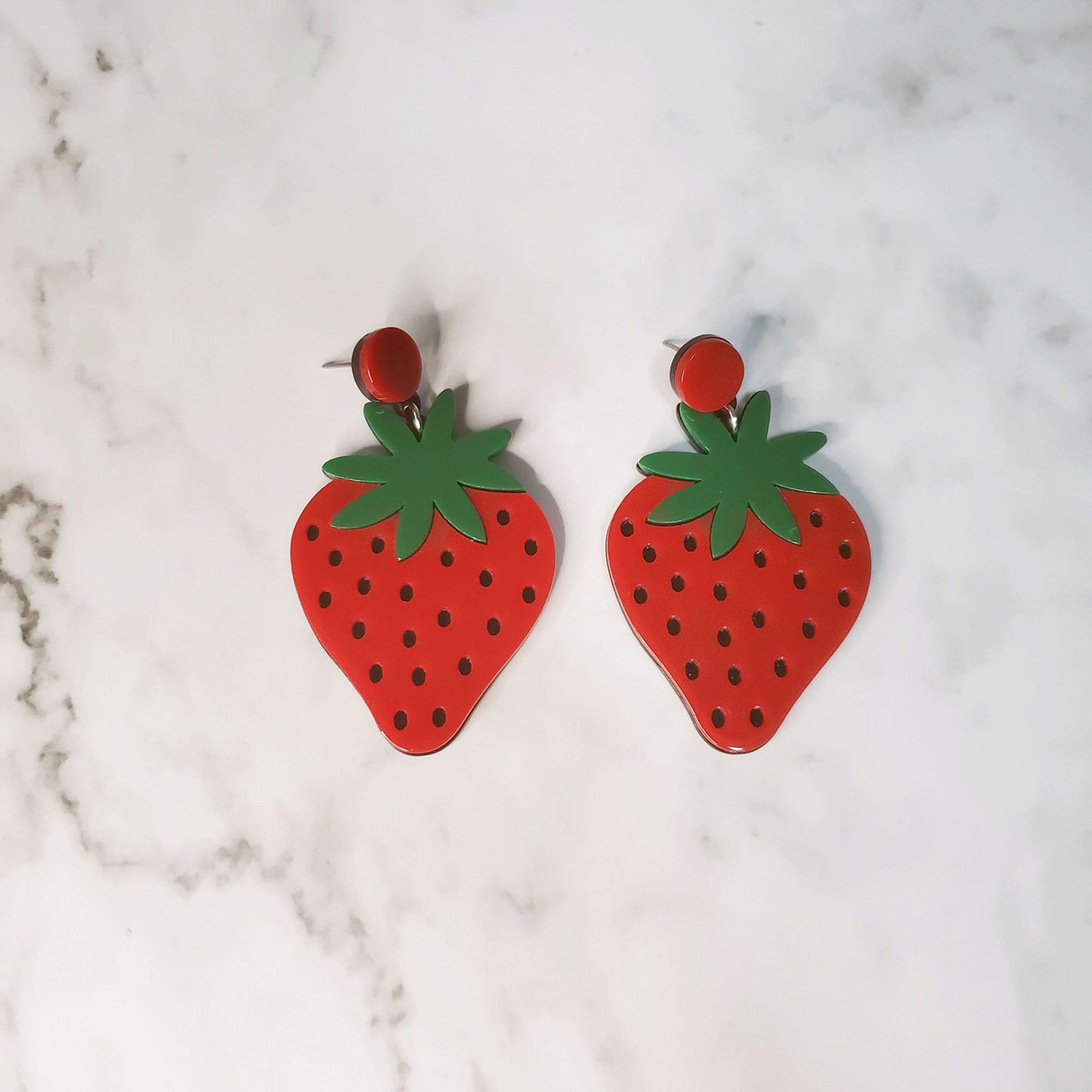 Acrylic Cute Fruit Earrings (Minimo de Compra 2) MYA-YunXi010