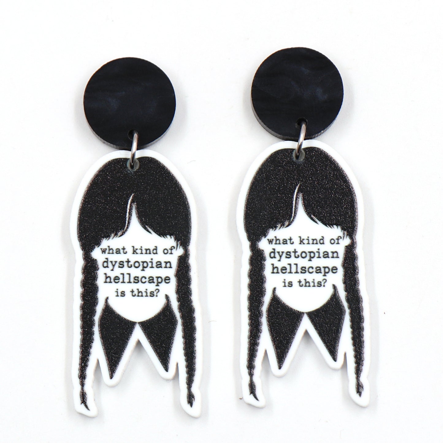 Acrylic Girls' Wednesday Fashion Earrings (Minimo de compra 5) MIC-XiaoY053