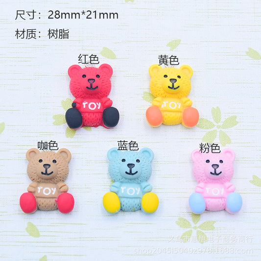 Resin letter teddy bear accessories MYA-HuiX007