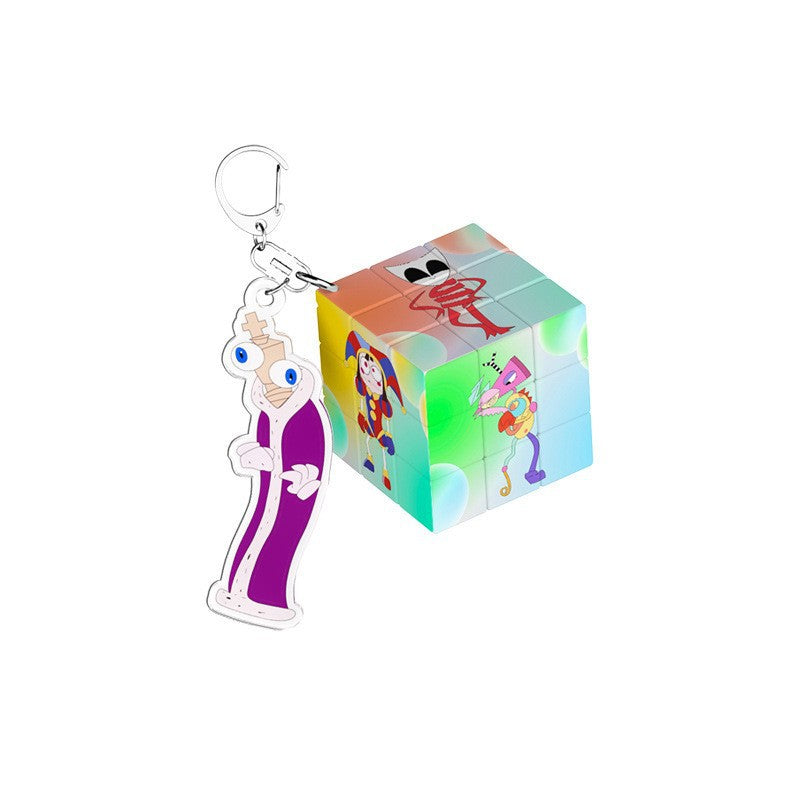 PVC cartoon digital circus keychain MYA-MLZ030