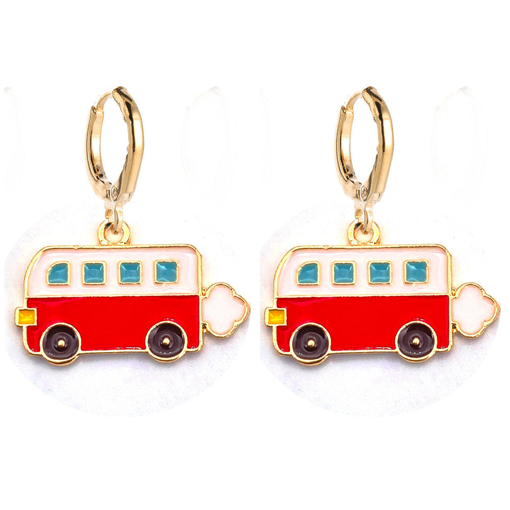 Alloy car puppy earrings MIC-ChenY002