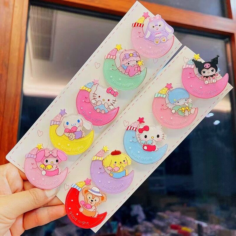 Acrylic cartoon cute hair clip 10PCS MIC-RuoT012