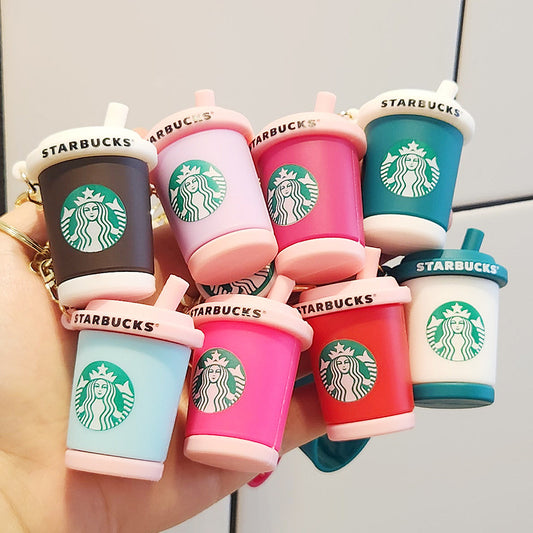 PVC New Cartoon Starbucks Cup Keychain MIC-ZhuoJ011