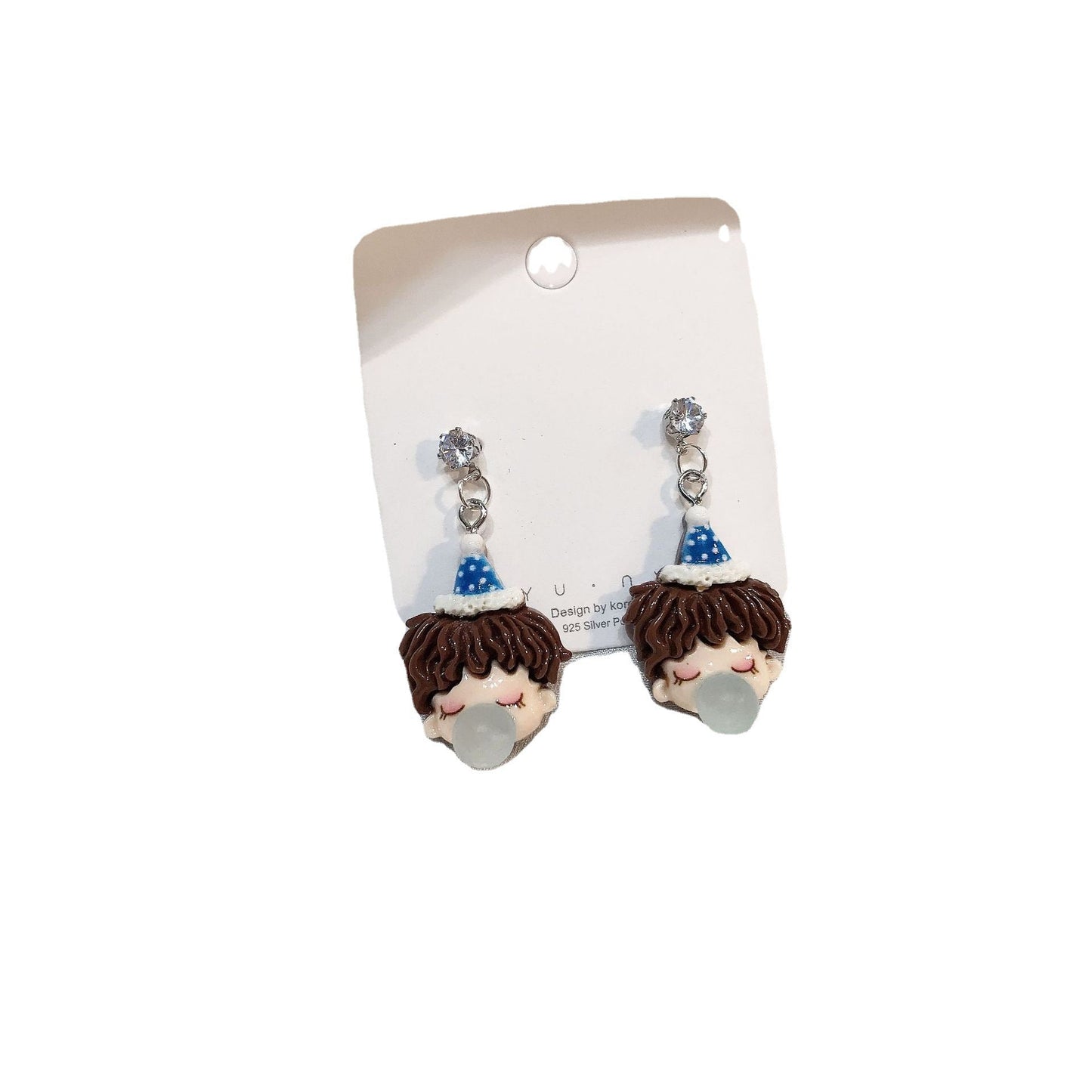 Alloy asymmetric personalized earrings MIC-YiJ011