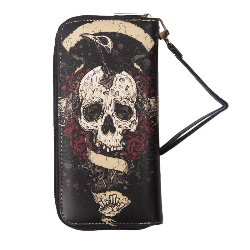 PU Funny Skull Wallet MIC-MaoM007