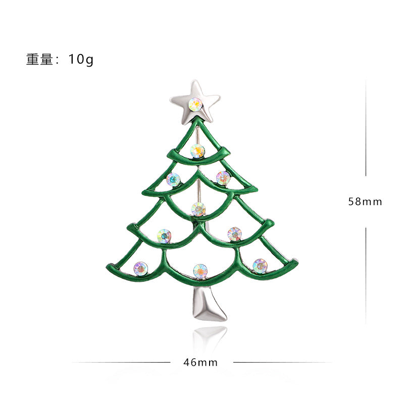 Alloy Snowman Christmas Tree brooch (Minimo de Compra 5) MYA-YiN024