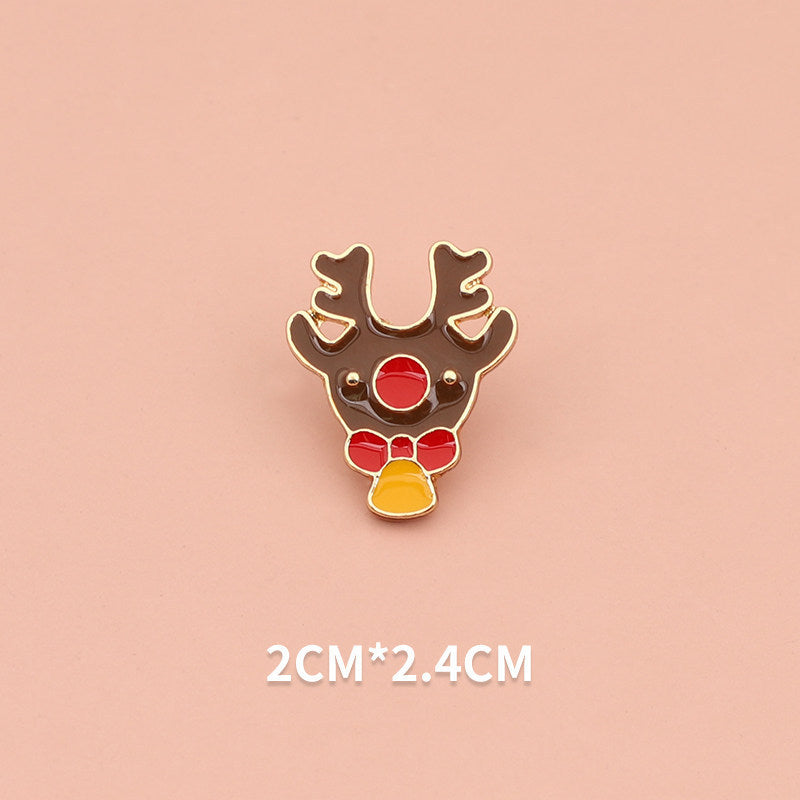 Alloy cute cartoon Santa Claus brooch (Minimo de Compra 2) MYA-WeiD001