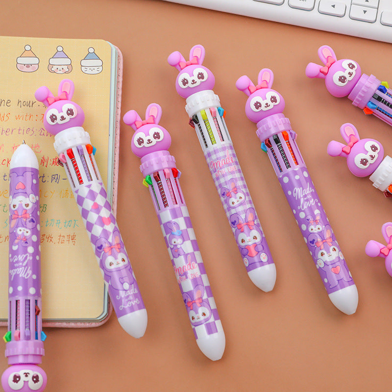 Plastic Cartoon Rabbit Press Gel Pen dichen003