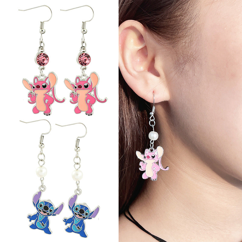 Alloy cartoon cute earrings (Minimo de Compra 2) MYA-ZhaoH004