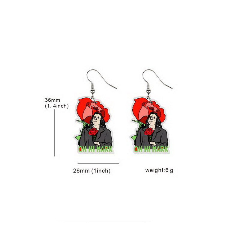 Cute Cartoon Acrylic earrings MIC-XueP009