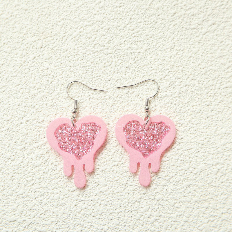 Acrylic Love Earrings MIC-OuG090