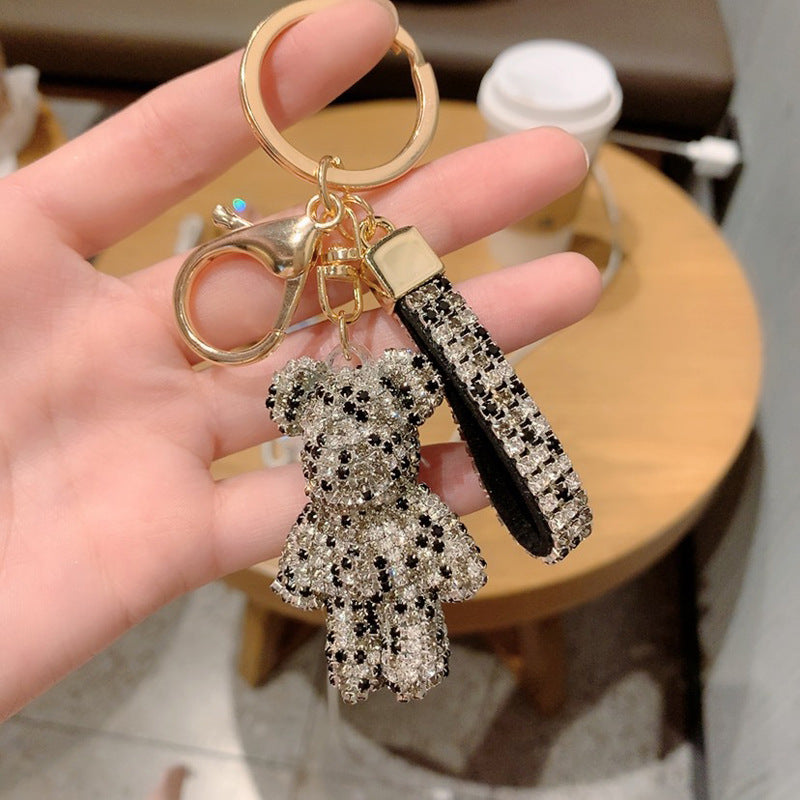 Diamond Bear Alloy Keychain MIC-ShuoT006