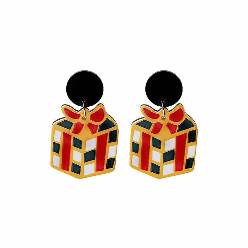 Acrylic Christmas Day Earrings (Minimo de Compra 2) MYA-MDD093