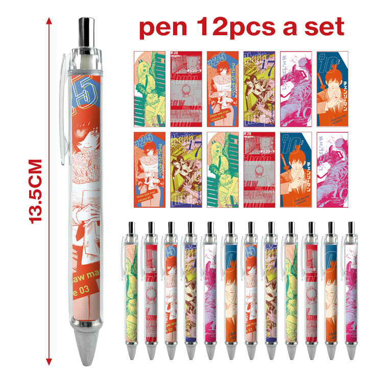 12pcs/pack cartoon printing press neutral pen ManC003