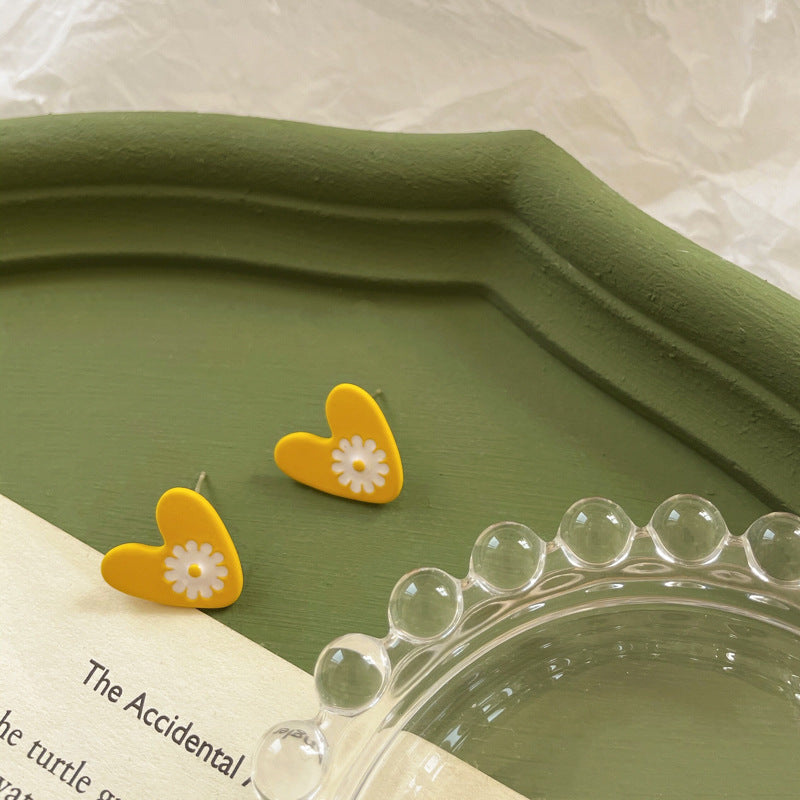 Alloy yellow flower ear clip (Minimo de Compra 2) MIC-ShangY015