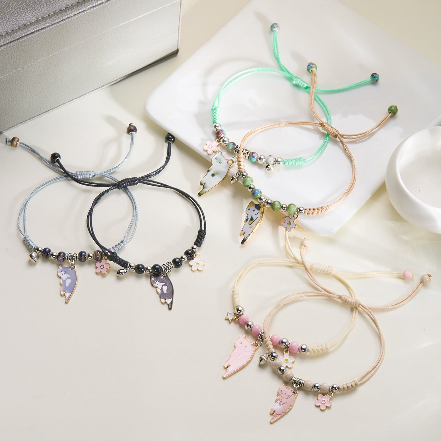 Alloy Simple Lazy Cat Bracelet MIC-ChuY024