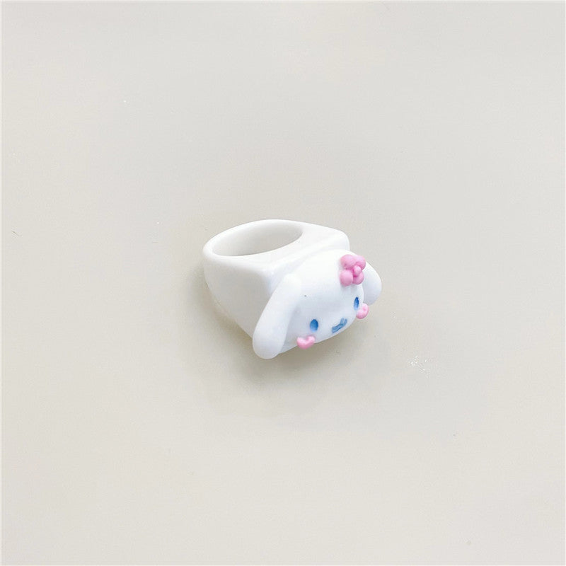 Resin Colored Children's Fun Cartoon Ring MIC-WWHM032