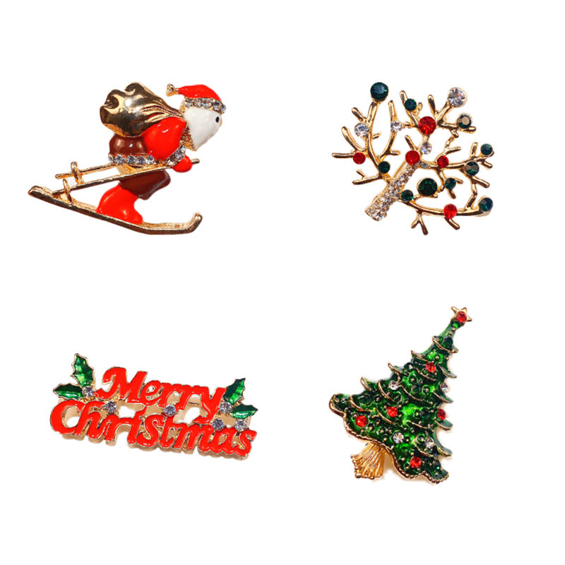 Alloy Santa Claus brooch (Minimo de compra 2) MYA-YiM044