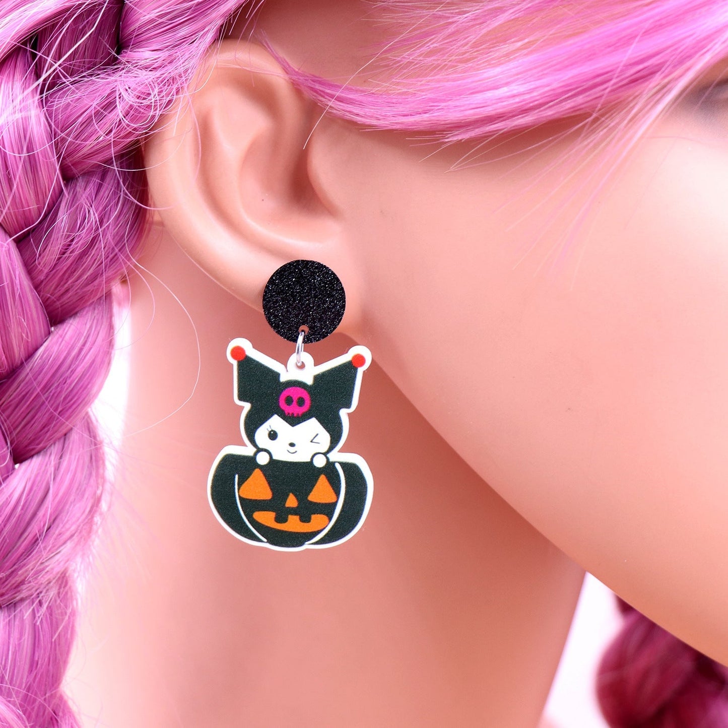 Acrylic Pumpkin Earrings （Minimo de compra 5） MYA-XiaoY018