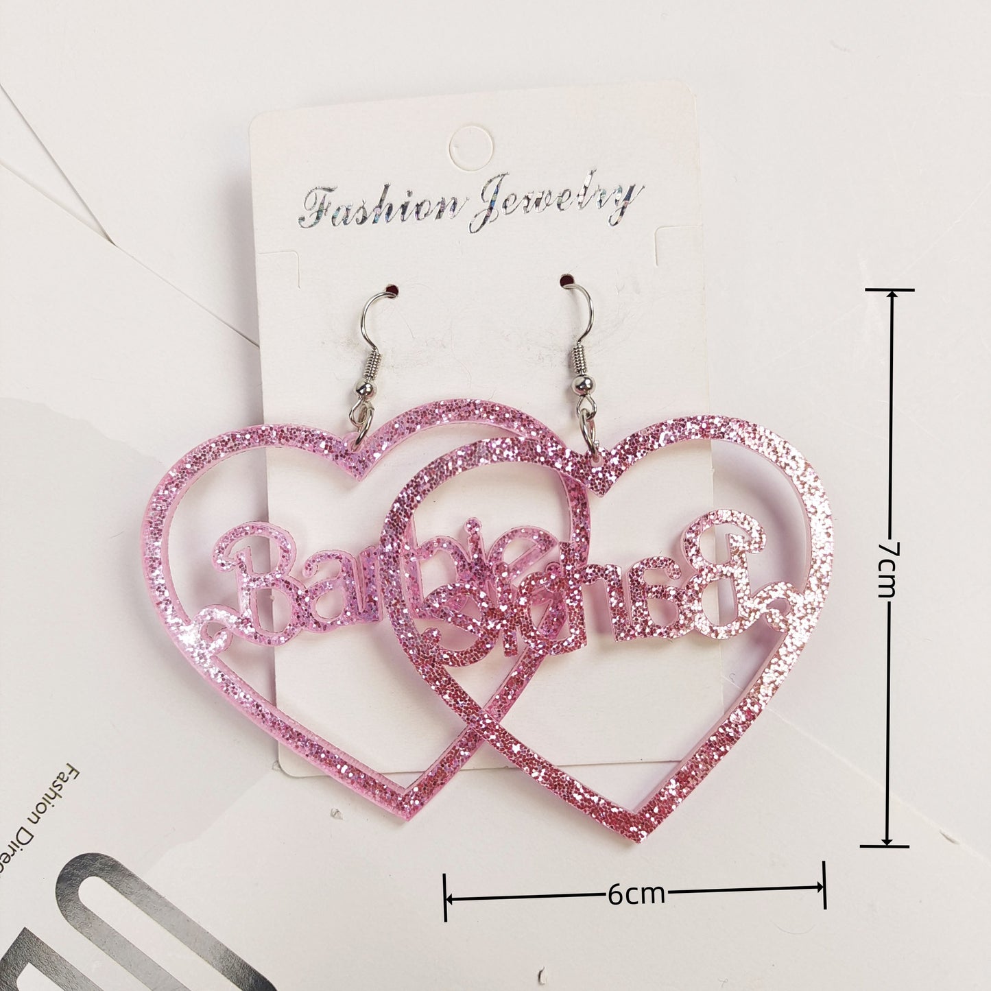 Alloy Love Letter Earrings MIC-JiaY024