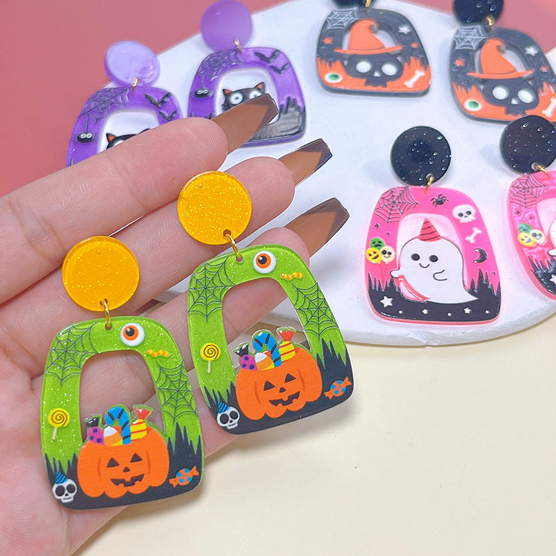 Acrylic New Halloween Collection Earrings PinH007