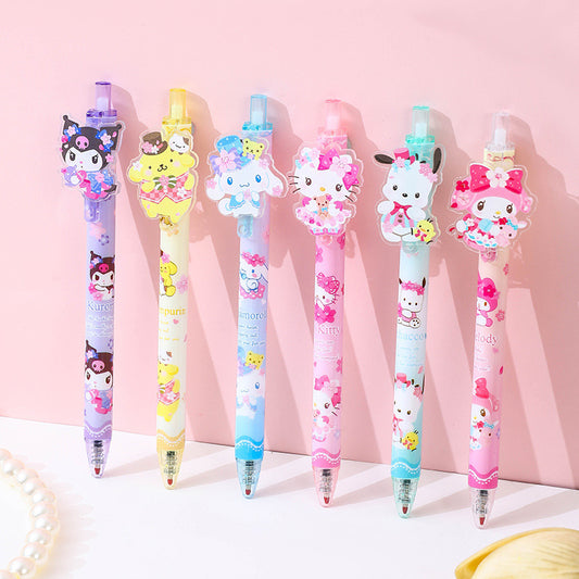 Plastic lovely animation neutral pen 48PCS MYA-YJN001