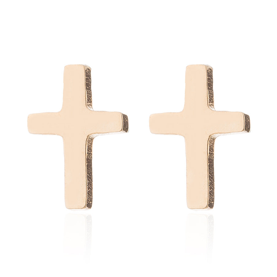 Stainless Steel Cross Earrings SS011