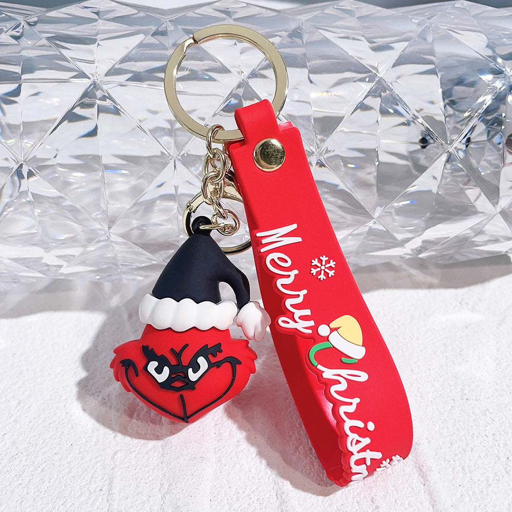 Keychains PVC Hardware Cute Cartoon Christmas (M) MIC-QiChao001