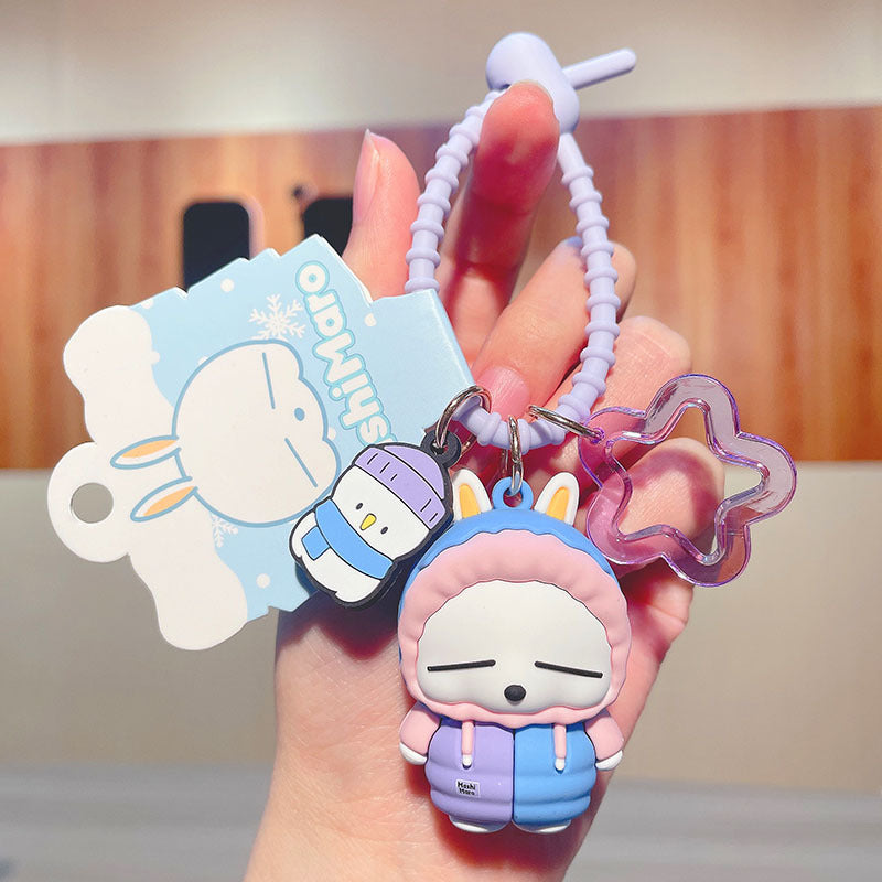 PVC cute rogue rabbit keychain MIC-JinG010