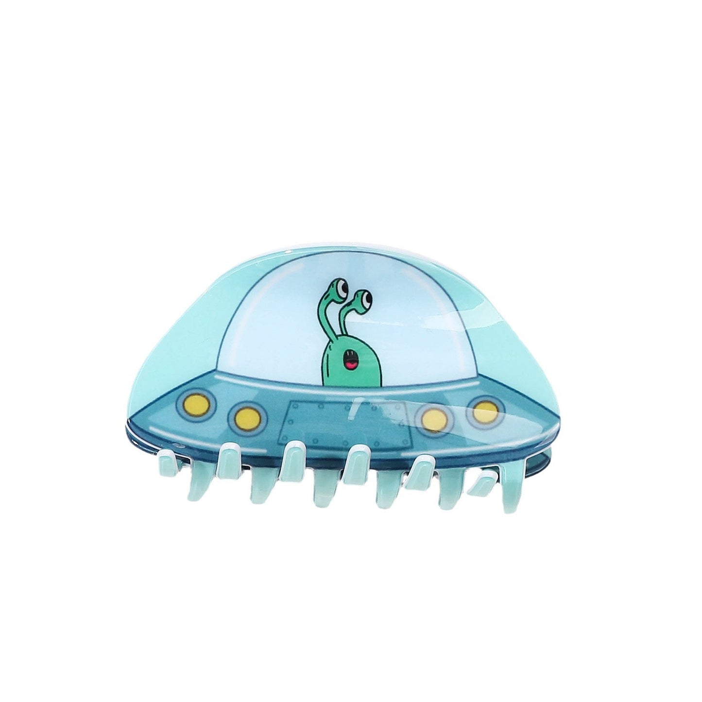 Plastic alien spacecraft acetate hair clip MYA-YHJ003