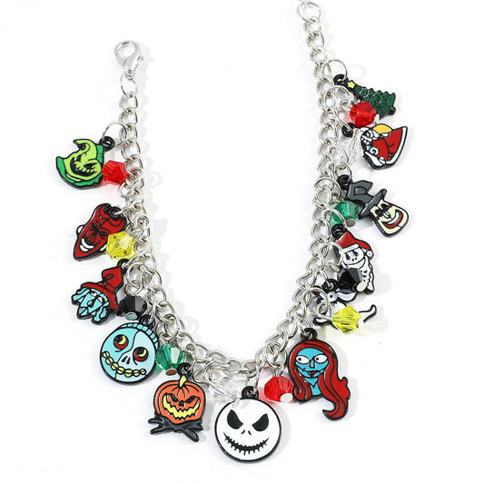 Alloy Christmas Horror Night Bracelet (Minimo de Compra 4) MIC-BoS003