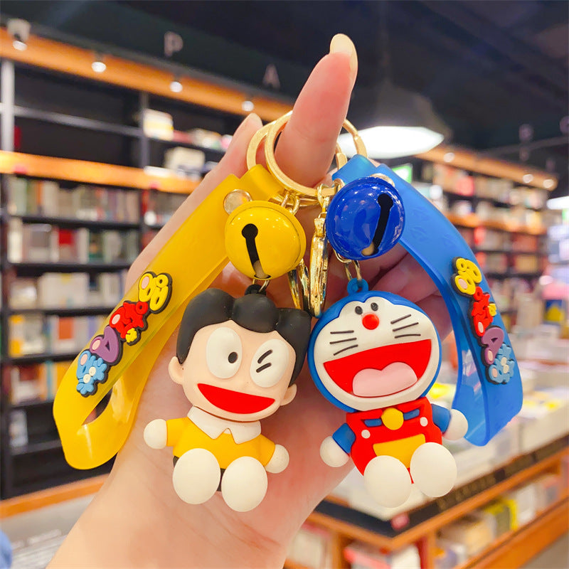 PVC cute robot cat doll keychain （Minimo de compra 2） MYA-YouM007