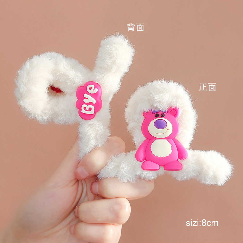 Plush cartoon cute hair clip MYA-WoD005