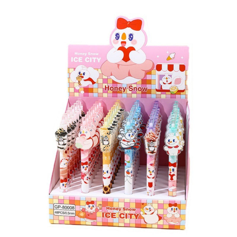 Acrylic lovely doll neutral pen 48PCS MYA-HeH007