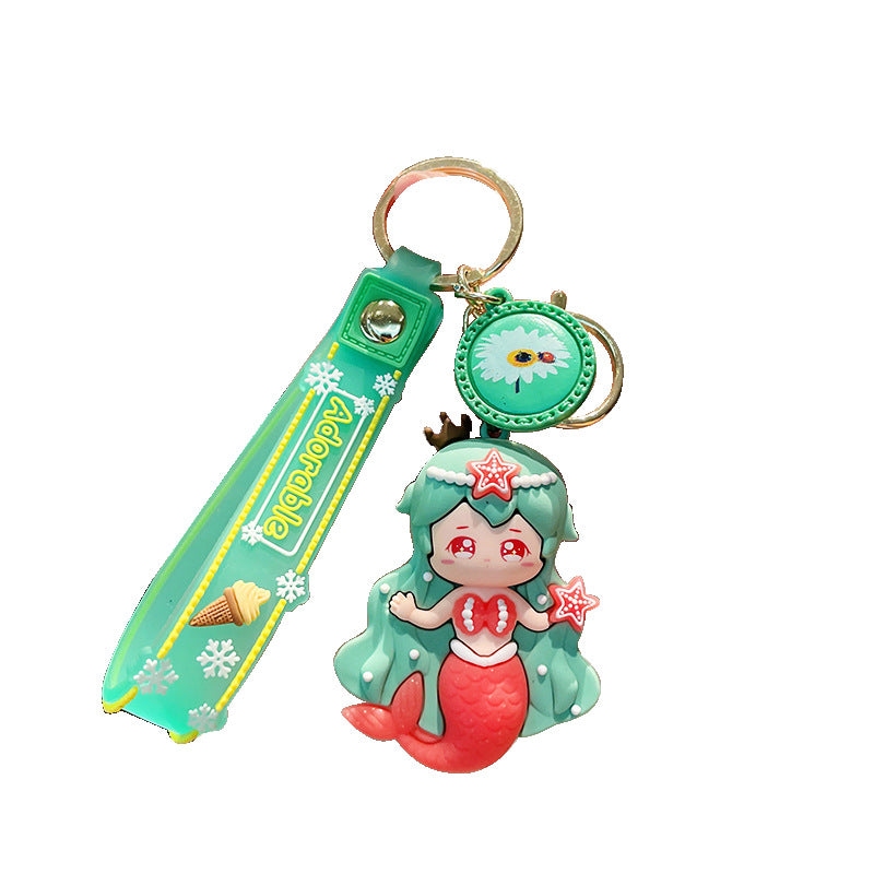 PVC cute mermaid keychain MIC-MLZ021